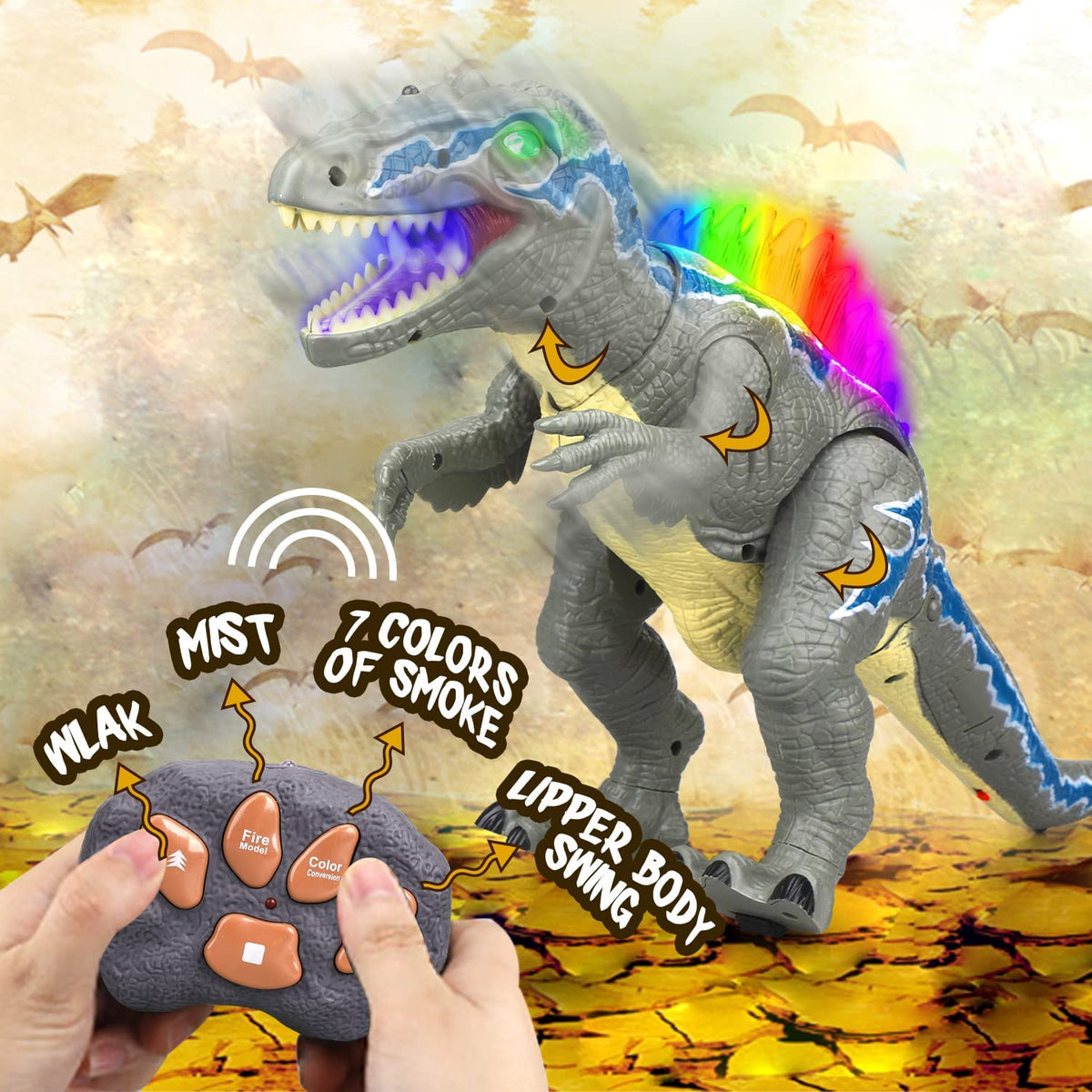 Remote Control Dinosaur Toys for Kids