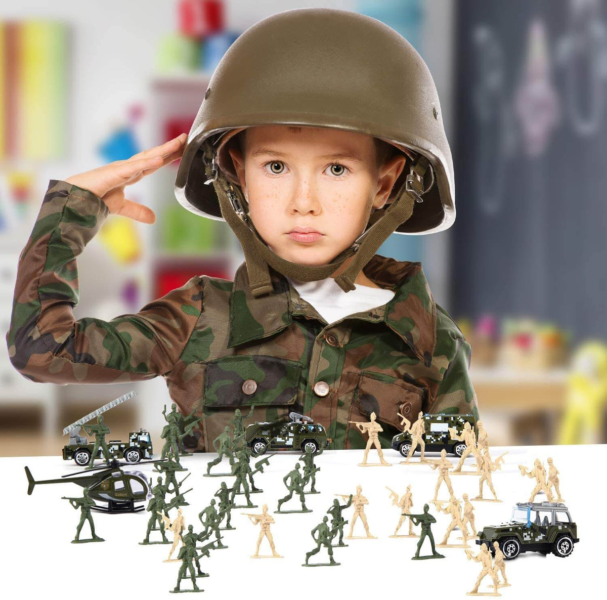 Plastic Army Men Toy Set for Boys