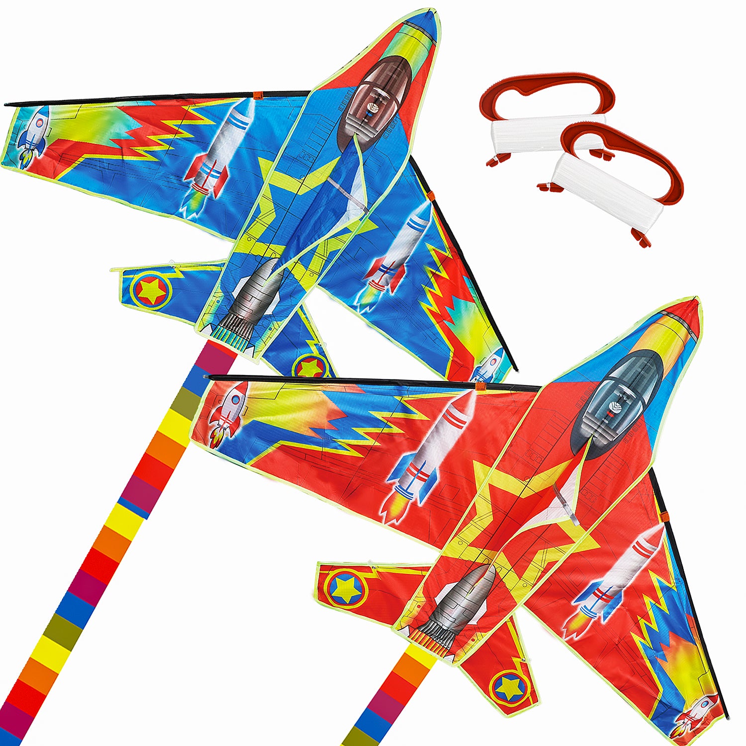 TOY Life 2 Pack Airplane Large Kites for Adults Kids Ages 4-8 8-12 Easy