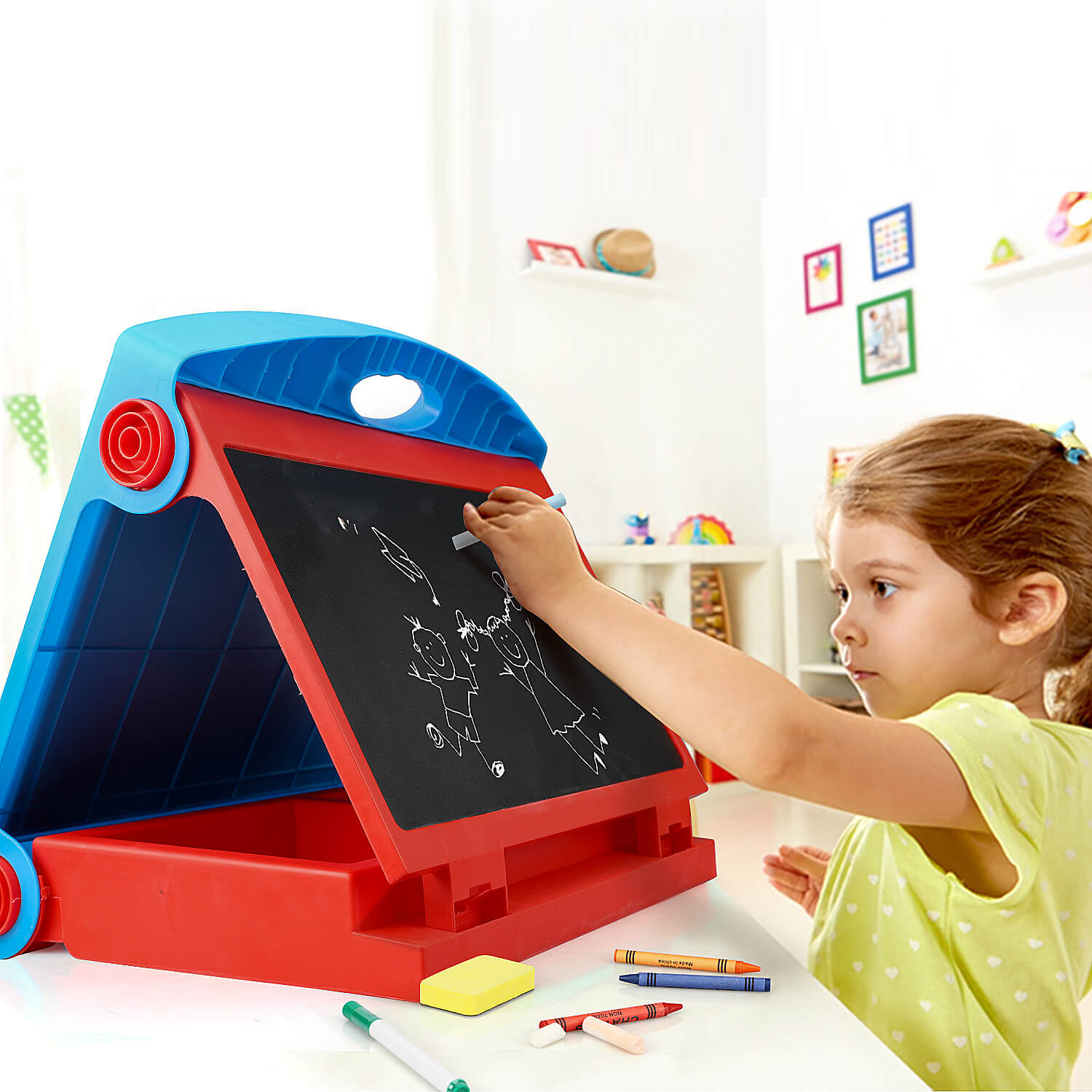 STEAM Life Tabletop Easel for Kids - Art Easel for Toddler - Kids