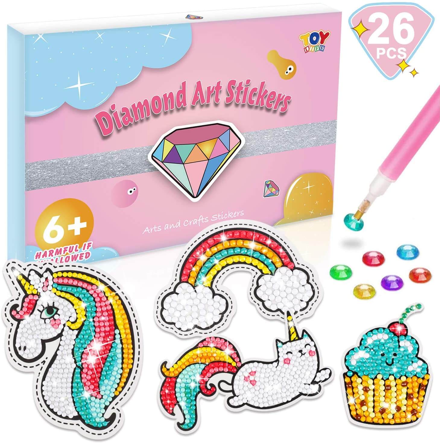  Kids Diamond Painting Gem Art Stickers Supplies Set