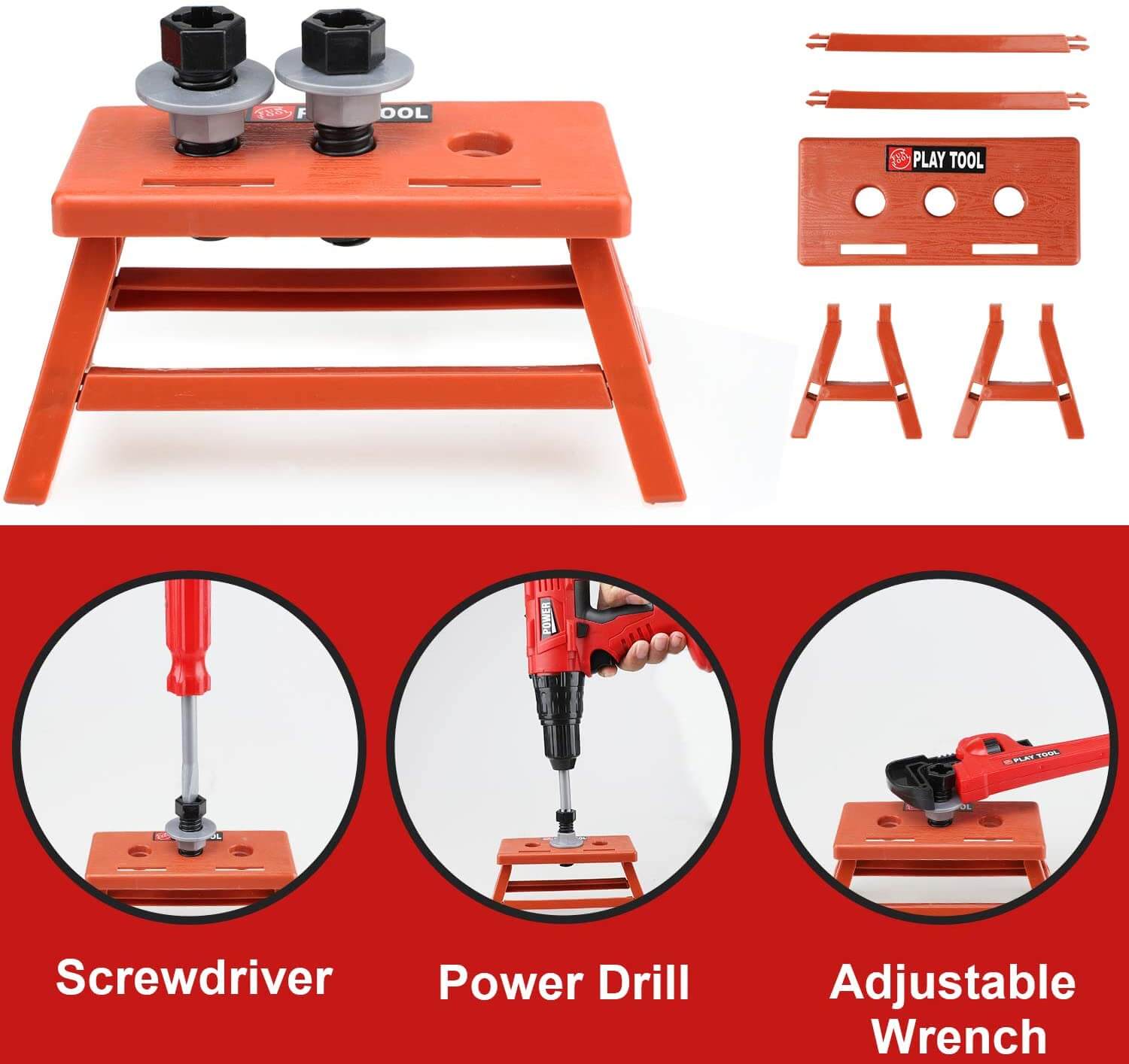 Kids Tool Set with Power Toy Drill